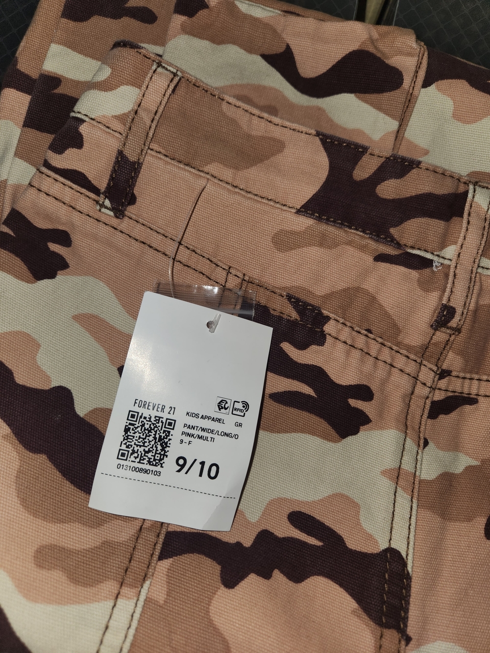 NWT Forever 21 Kids Camo Pants - Pink/Tan/Brown